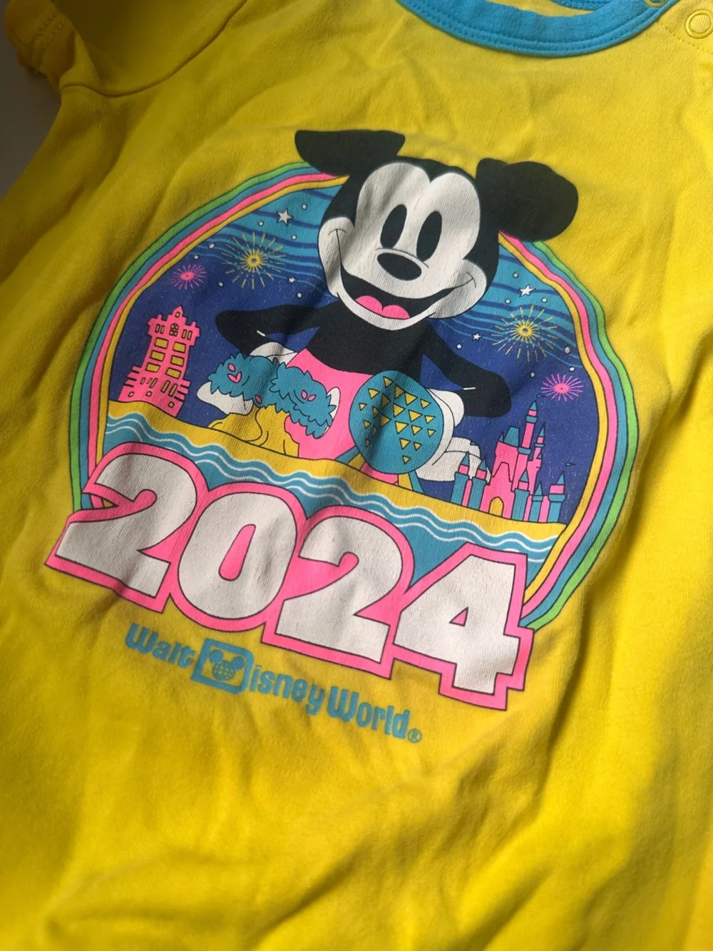 Disney Baby Parks 2024 New Year One Piece Romper 12-18m
